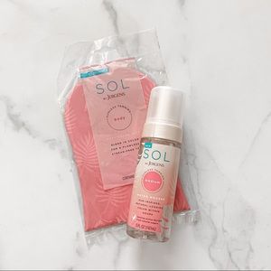 New Sol by Jergens Sunless tanning mousse and mitt bundle